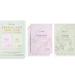 Karuna Drench and Tone Due Radiant Glow Facial Masks New in Box 4 Piece Set
